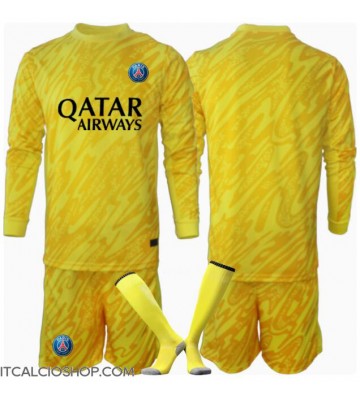 Paris Saint-Germain Portiere Terza Maglia Bambino 2024-25 Manica Lunga (+ Pantaloni corti)